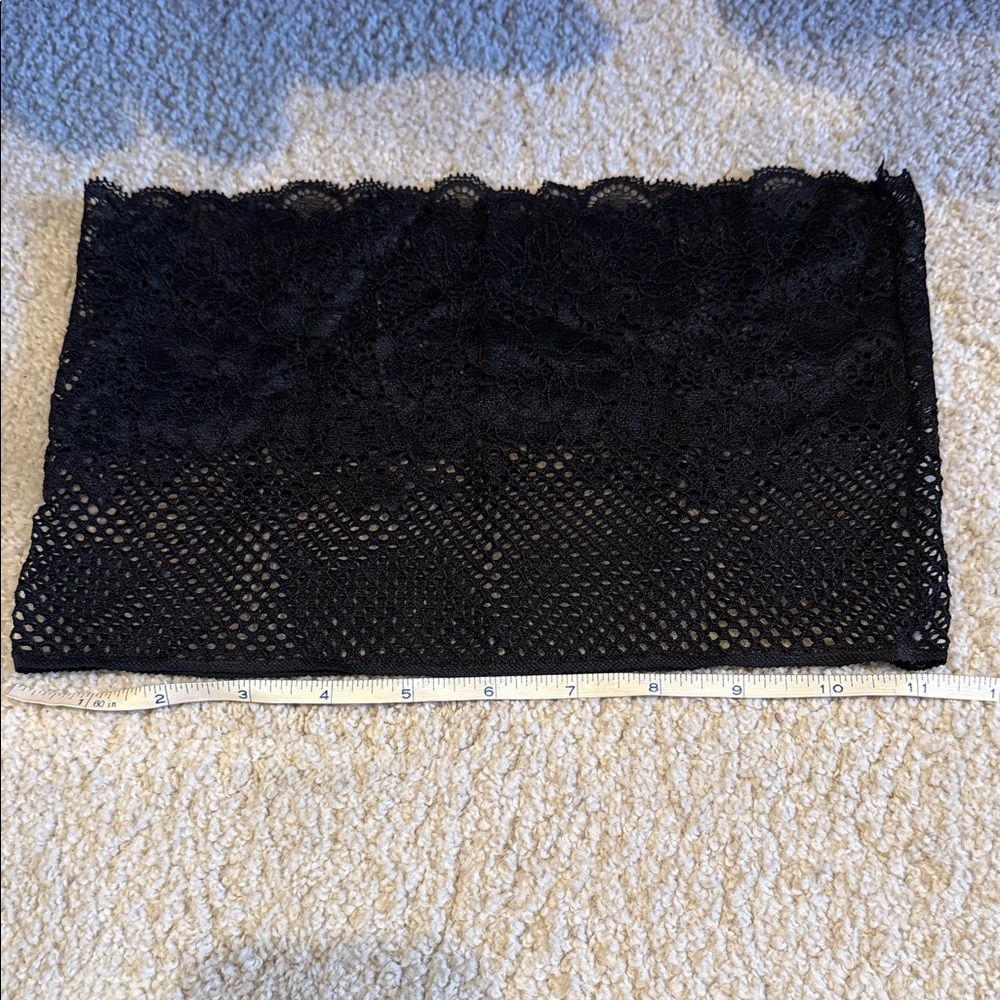 Black Lace Tube Top(Stretches)(Never Worn)(Ships from OR)